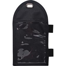 Advantus Vertical Badge Holder - Support 2.25" x 3.50" Media - Vertical - Metal - Black - Durable - 12 / Box