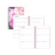 Blue Sky Joselyn Weekly/Monthly Planner, Floral Artwork, 8 x 5, Pink/Peach/Black Cover, 12-Month (Jan to Dec): 2026