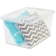 IRIS Deep Modular Snap-tight Lid Clear Box - External Dimensions: 24" x 16.3"x 14" - 17 gal - Stackable - Clear - - 200450