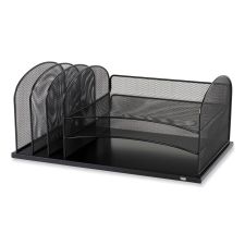Safco Powered Onyx Three Horizontal and Three Upright Sections, Letter Size Files, 19.5 x 11.5 x 8.25