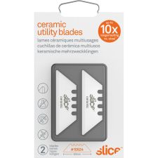 Slice Replacement Ceramic Utility Blades - 2.40" - Non-conductive, Non-magnetic, Rust Resistant, Reversible, No - SLI10524