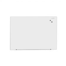 Universal Frameless Magnetic Glass Marker Board, 48" x 36", White Surface
