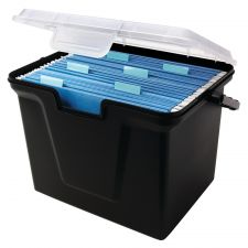 30% Recycled Portable File Box, 10 11/16"H x 14 11/16"W x 10 3/8"D