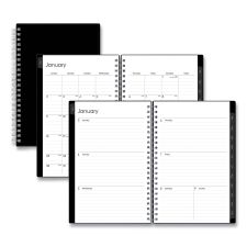 Blue Sky Enterprise Weekly/Monthly Planner, 8 x 5, Black Cover, 12-Month (Jan to Dec): 2026