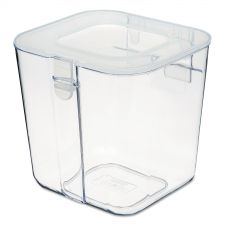 deflecto Stackable Caddy Organizer, Small, Plastic, 4.33 x 4 x 4.38, White