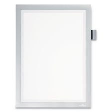 Durable DURAFRAME Note Sign Holder, 8.5 x 11, Silver Frame