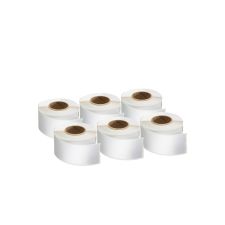 DYMO 1-Up File Folder Labels For LabelWriter Label Printers, 9/16" x 3 7/16", White, 130 Labels Per Roll, Pack Of 6 Rolls