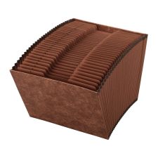 Expanding File, 1-31, 31 Pockets, Letter Size, 1-3/4" Expansion, 30% Recycled, Brown