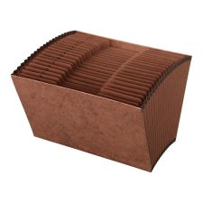 Expanding File, A-Z, 21 Pockets, Legal Size, 1" Expansion, 30% Recycled, Brown
