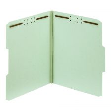 Expanding Pressboard Folders With Fasteners, Letter Size (8-1/2" x 11"), 1" Expansion, Green, Box Of 25