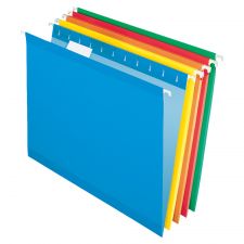 Hanging Folders, Letter Size, Assorted, Box Of 25