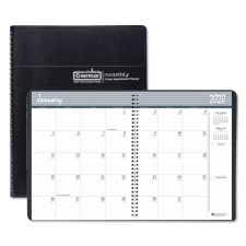 House of Doolittle Recycled Two Year Monthly Planner with Expense Logs, 8.75 x 6.88, Black Cover, 24-Month: Jan 2026 to Dec 2027