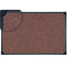 MasterVision Techcork Rubber Bulletin Board, 24" x 36", Aluminum Frame With Black Finish
