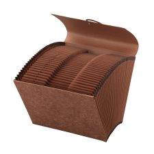 Paper Expanding File With Flap, 31 Pocket, Expansion 2", 8 1/2" x 11", Letter, 30 % Recycled, Brown, Pack of 1