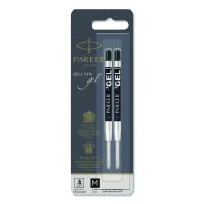Parker Refill for Parker Retractable Gel Ink Roller Ball Pens, Medium Conical Tip, Black Ink, 2/Pack