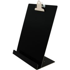Saunders Document/Tablet Holder Stand, 12.3"H x 9.5"W x 5"L, Aluminum, Black