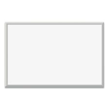 U Brands Magnetic Dry Erase Board with Aluminum Frame, 36" x 24" (Actual Size: 35" x 23"), White Surface, Satin Aluminum Frame