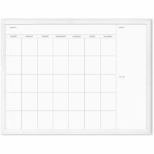 U Brands Magnetic Dry-Erase Monthly Calendar Board