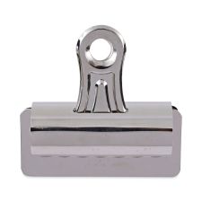 Universal Bulldog Clips, Jumbo, Nickel, 12/Pack
