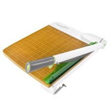 Westcott CarboTitanium Guillotine Heavy-Duty Trimmer, 12", White/Green