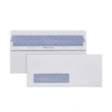 #10 Lift & Press Premium Security Envelopes, Left Window, Self Seal, 100% Recycled, White, Box Of 250