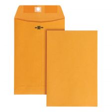 6" x 9" Manila Envelopes, Clasp Closure, Brown Kraft, Box Of 100