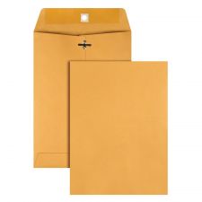 7-1/2" x 10-1/2" Manila Envelopes, Clasp Closure, Brown Kraft, Box Of 100