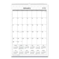 Blue Sky Enterprise Wall Calendar, Geometric Artwork, 12 x 17, White/Gray Sheets, 12-Month (Jan to Dec): 2026