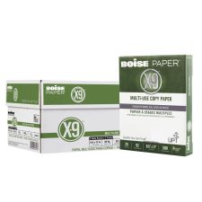 Boise X-9 3-Hole Punched Multi-Use Printer & Copy Paper, White, Letter (8.5" x 11"), 5000 Sheets Per Case, 20 Lb, 92 Brightness