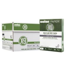 Boise X-9 Multi-Use Printer & Copy Paper, White, Letter (8.5" x 11"), 5000 Sheets Per Case, 24 Lb, 92 Brightness, SFI Certified