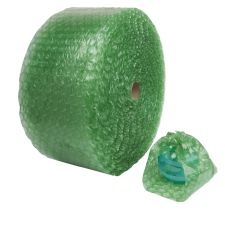 Bubble Roll, 1/2" Thick, 30% Recycled, Green, 12" x 125'