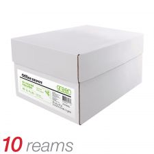 EnviroCopy Copy Paper, White, Letter (8.5" x 11"), 5000 Sheets Per Case, 20 Lb, 30% Recycled, FSC Certified, 40519