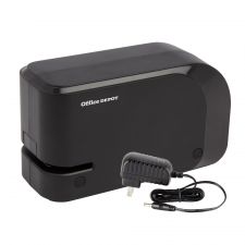 Half-Strip Compact Electric Stapler, 5" x 2", Black