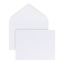 Invitation Envelopes, A2, 4-3/8" x 5-3/4", Gummed Seal, White, Box Of 100