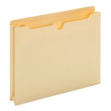 Manila Double-Top File Jackets, 2" Expansion, Letter Size, Box Of 50