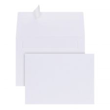 Photo Envelopes, 4 x 6, Clean Seal, White, Box Of 50