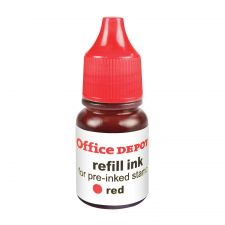 Pre-Ink Refill Ink, Red, Pack Of 2 Refills