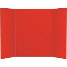 2-Ply Tri-Fold Project Board, 36" x 48", Red