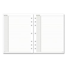 AT-A-GLANCE Lined Notes Pages for Planners/Organizers, 8.5 x 5.5, White Sheets, Undated, 30 Sheets