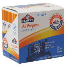 Elmer's All-Purpose Glue Sticks, 0.21 Oz, Pack Of 12