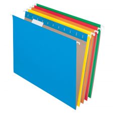 Hanging File Folders, Letter Size, Assorted Colors, Box Of 25