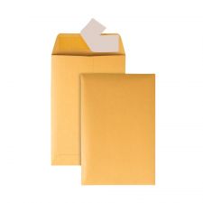Manila Catalog Envelopes, 6" x 9", Clean Seal, Brown Kraft, Box Of 250