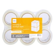 Moving & Storage Packing Tape , 1.89" x 70.8 Yd, Crystal Clear, Pack Of 6 Rolls