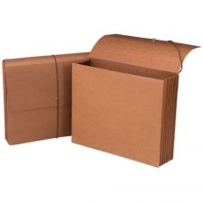 Smead Expanding Wallet, 5 1/4" Expansion, 11 3/4" x 9 1/2", 30% Recycled, Redrope
