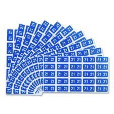 Smead Year 2021 End Tab Folder Labels, 1 x 0.5, Light Blue/White, 250 Labels/Pack
