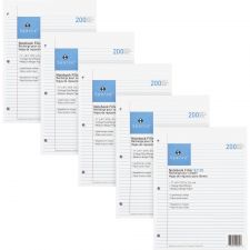 Sparco Notebook Filler Paper - Letter - 100 Sheets - Ruled Red Margin - 16 lb Basis Weight - Letter - 82110BD