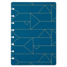 TUL Discbound Notebook Covers, Junior Size, Blue Geo, Pack of 2 Covers