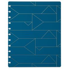 TUL Discbound Notebook Covers, Letter Size, Blue Geo, Pack of 2 Covers