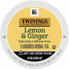 Twinings of London Lemon & Ginger Herbal Tea K-Cup