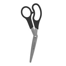Westcott All-Purpose Value Stainless Steel Scissors, 8", Bent, Black